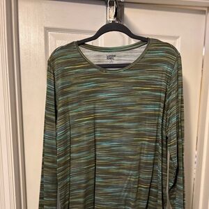 Women's 1x Moisture Wicking UPF Sun Long Sleeve Tunic Top Great Condition